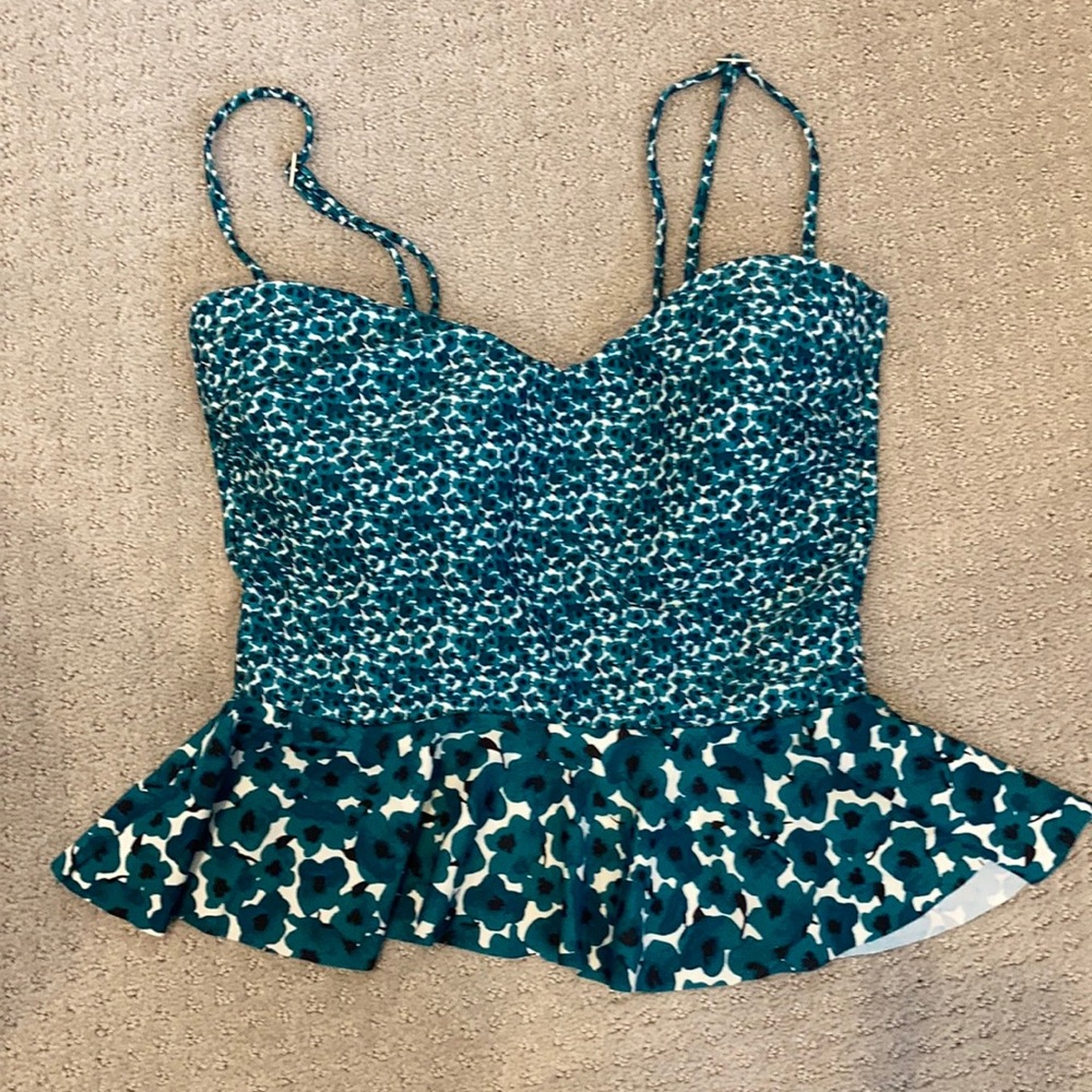 Loft peplum tankini top